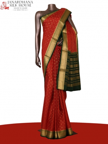 Pure Mysore Crepe Silk Saree